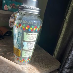 Cocktail shaker cup with stainless steel lid home essentials